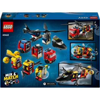 LEGO® City - Helikopter, tűzoltóautó és tengeralattjáró egy csomagban (60462)