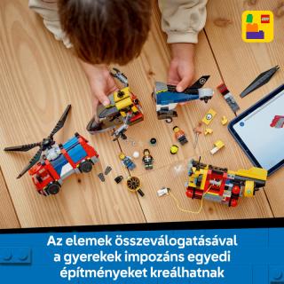 LEGO® City - Helikopter, tűzoltóautó és tengeralattjáró egy csomagban (60462)