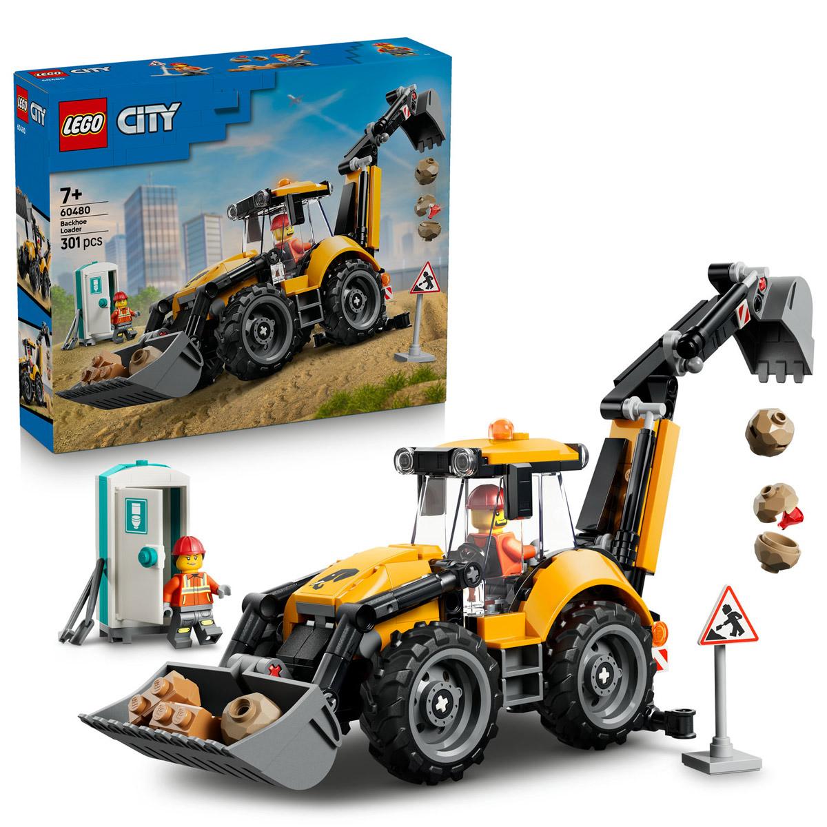 LEGO® City - Sárga árokásó-rakodó (60480)