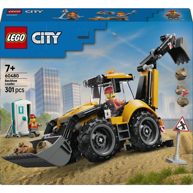 LEGO® City - Sárga árokásó-rakodó (60480)