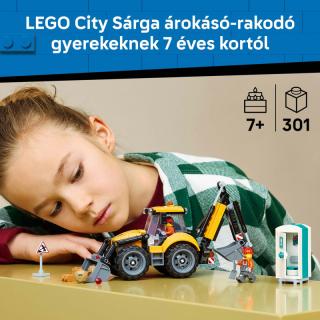LEGO® City - Sárga árokásó-rakodó (60480)