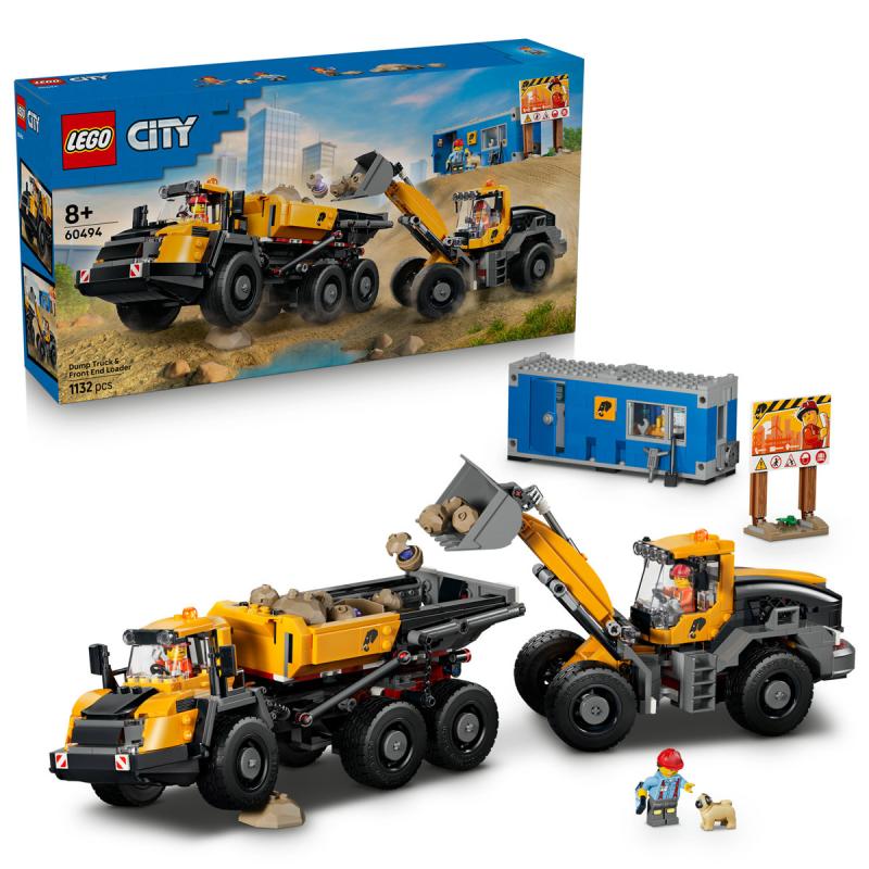 LEGO® City - Homlokrakodó és billenőplatós teherautó (60494)