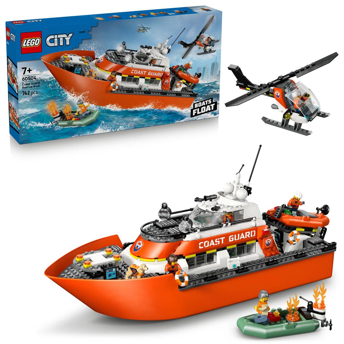 LEGO® City - Parti őrség mentőcsónak és helikopter (60504)
