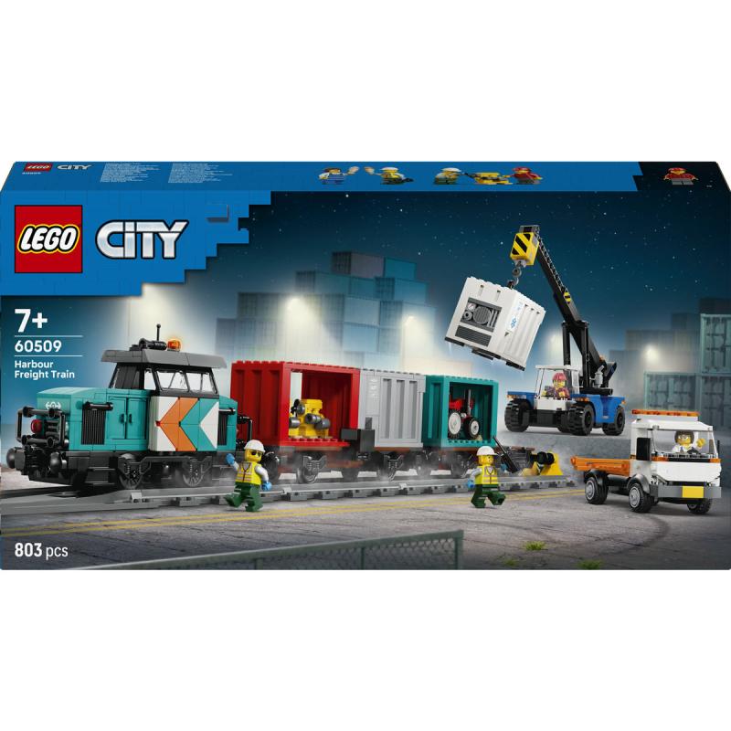 LEGO® City - Kikötői tehervonat daruval és teherautóval (60509)