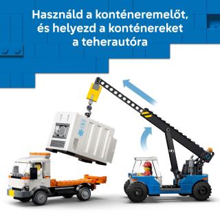 LEGO® City - Kikötői tehervonat daruval és teherautóval (60509)