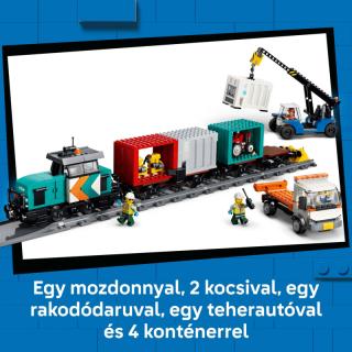 LEGO® City - Kikötői tehervonat daruval és teherautóval (60509)