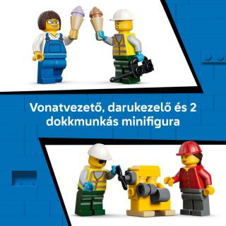 LEGO® City - Kikötői tehervonat daruval és teherautóval (60509)