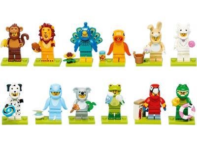 LEGO® Minifigurák 28. sorozat - Állatok - teljes sor (71051T)