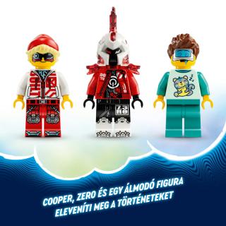 LEGO® Dreamzzz - Cooper tigrisrobotja és Zero hot rod autója (71497)