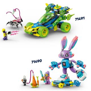 LEGO® Dreamzzz - Cooper tigrisrobotja és Zero hot rod autója (71497)