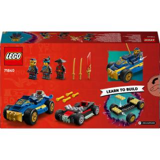 LEGO® NINJAGO - Rogue és Drix versenyautós párbaja (71840)