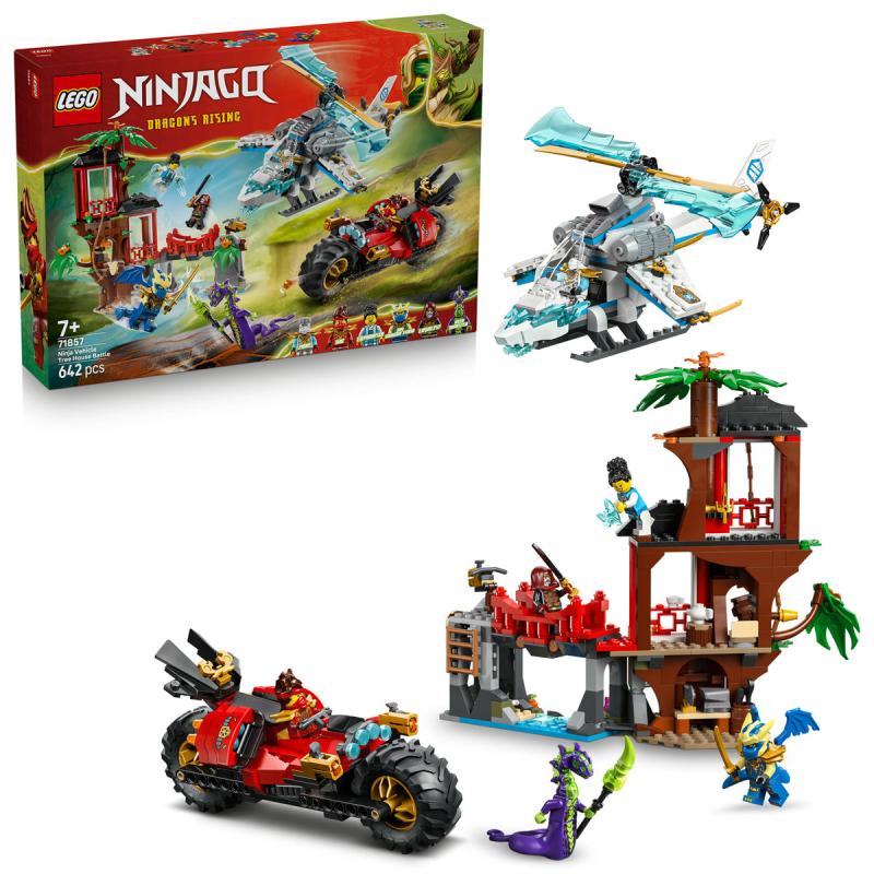 LEGO® NINJAGO - Nindzsajárművek csatája a lombháznál (71857)