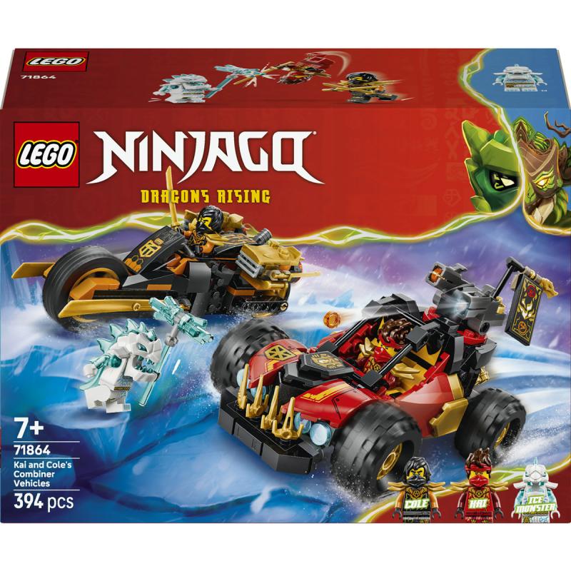 LEGO® NINJAGO - Kai és Cole kombinálható járművei (71864)