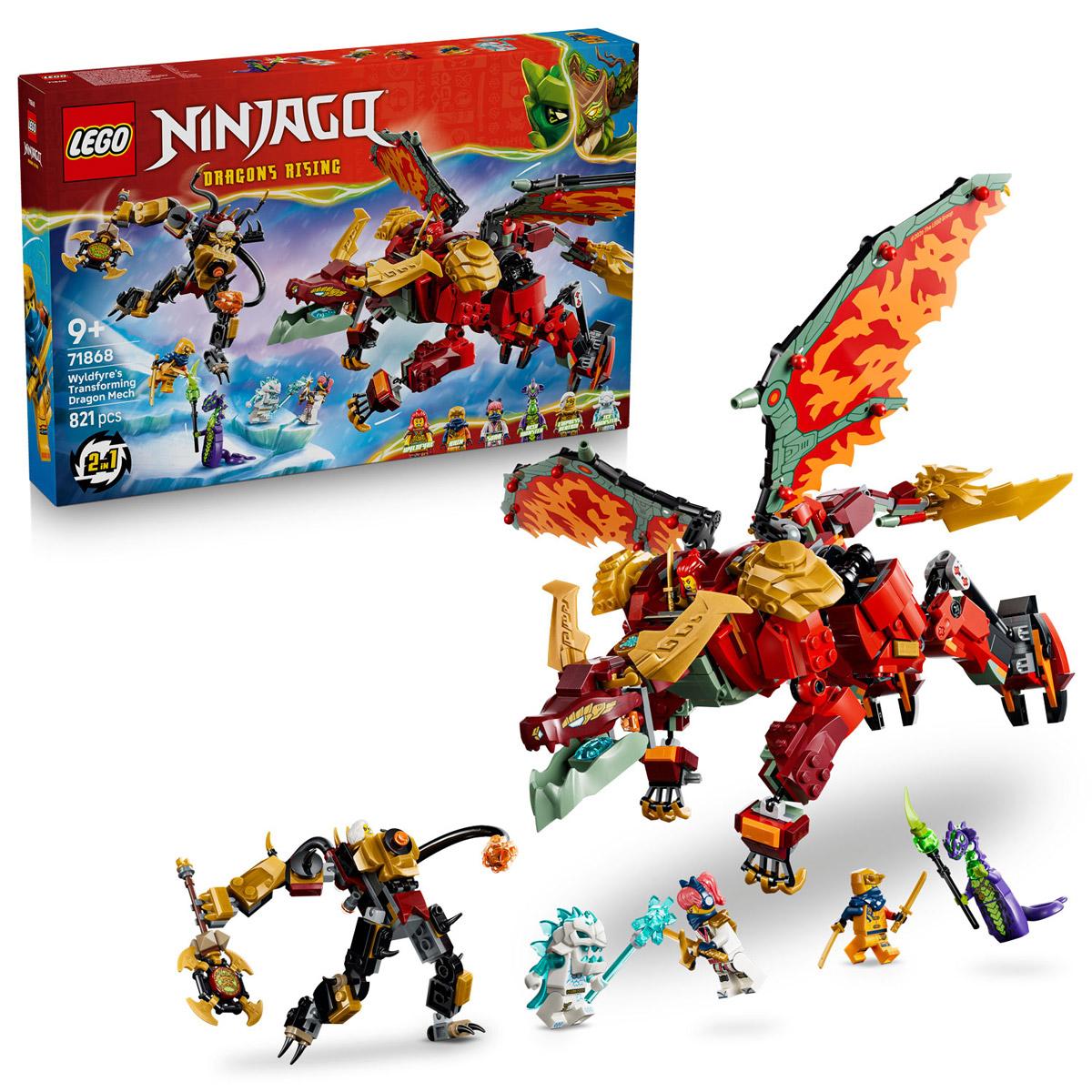 LEGO® NINJAGO - Wyldfyre átalakuló sárkányrobotja (71868)