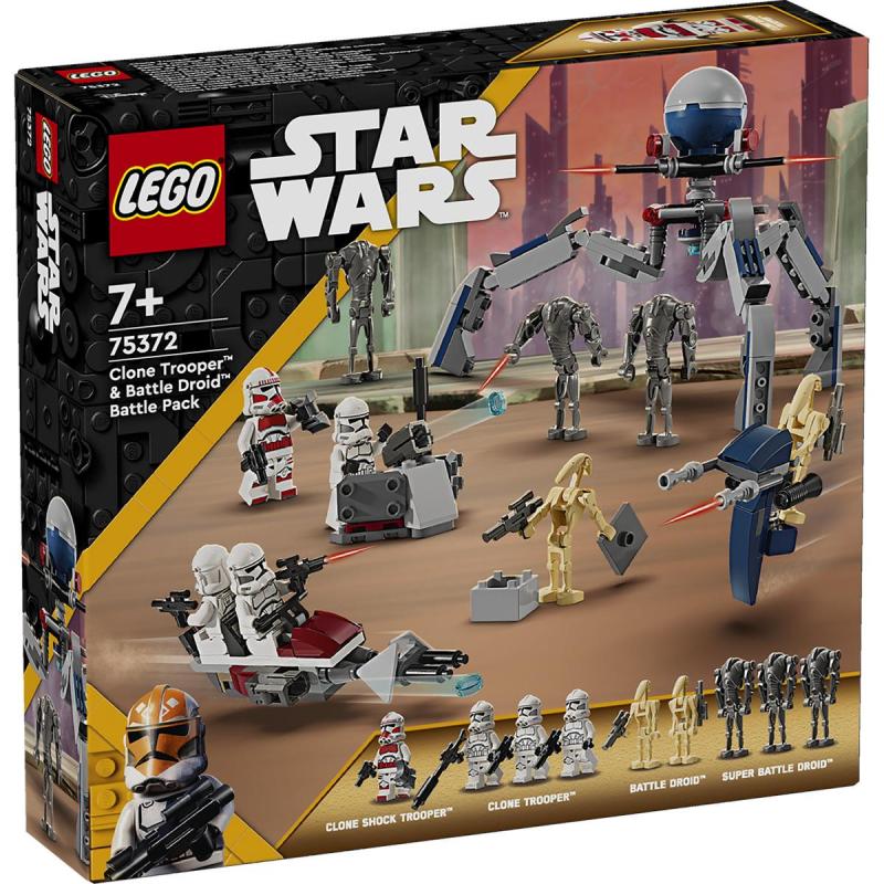 LEGO® Star Wars - Klónkatona™ és harci droid™ harci csomag (75372)