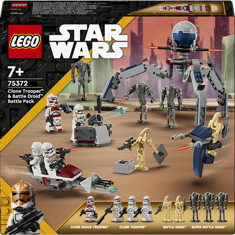 LEGO® Star Wars - Klónkatona™ és harci droid™ harci csomag (75372)