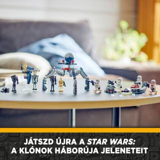 LEGO® Star Wars - Klónkatona™ és harci droid™ harci csomag (75372)