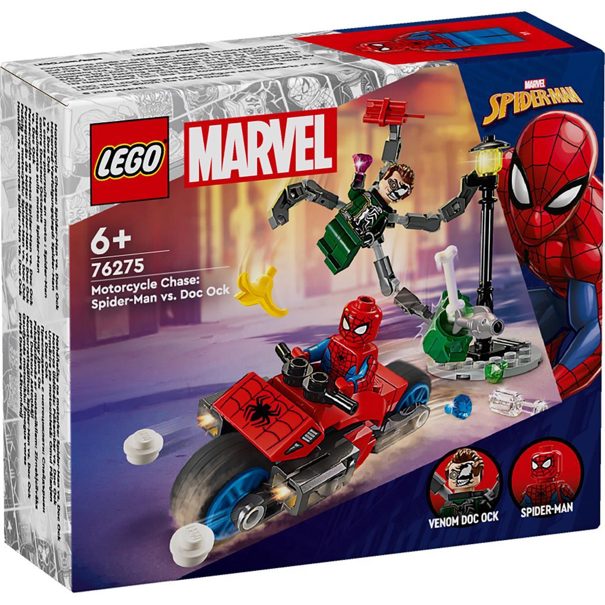 LEGO® Super Heroes - Motoros üldözés: Pókember vs. Doc Ock (76275)