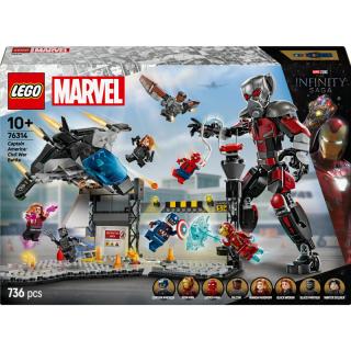 LEGO® Marvel - Amerika Kapitány: Polgárháború csatajelenet (76314)