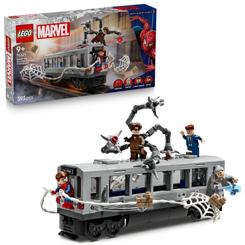 LEGO® Marvel - Pókember és Doc Ock csatája a metrókocsiban (76321)
