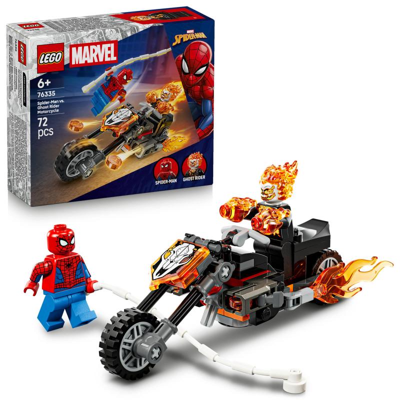 LEGO® Marvel - Pókember a motoros Szellemlovas ellen (76335) 