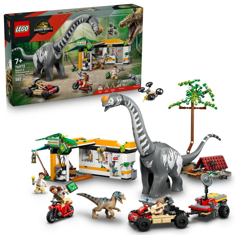 LEGO® Jurassic World - A raptor és a Titanosaurus keresése (76973)