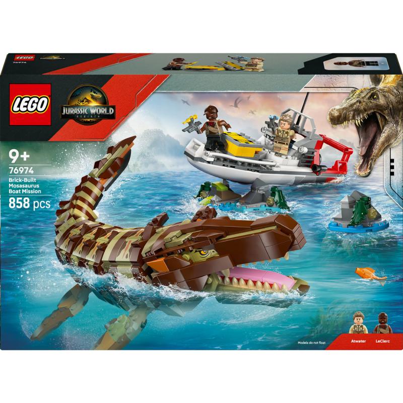 LEGO® Jurassic World - Vízi küldetés és kockákból épült Mosasaurus (76974)