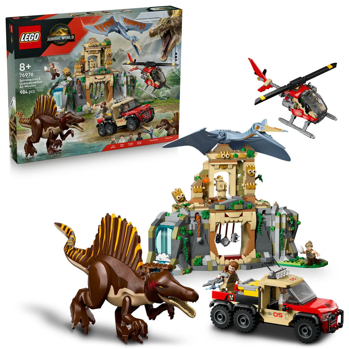 LEGO® Jurassic World - Spinosaurus és Quetzalcoatlus, légi küldetés (76976)
