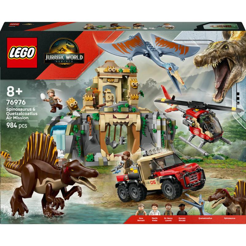 LEGO® Jurassic World - Spinosaurus és Quetzalcoatlus, légi küldetés (76976)