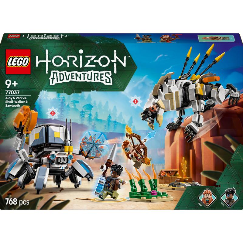 LEGO® Horizon Adventures-Aloy és Varl a páncéljáró és a fűrészfog ellen (77037)  