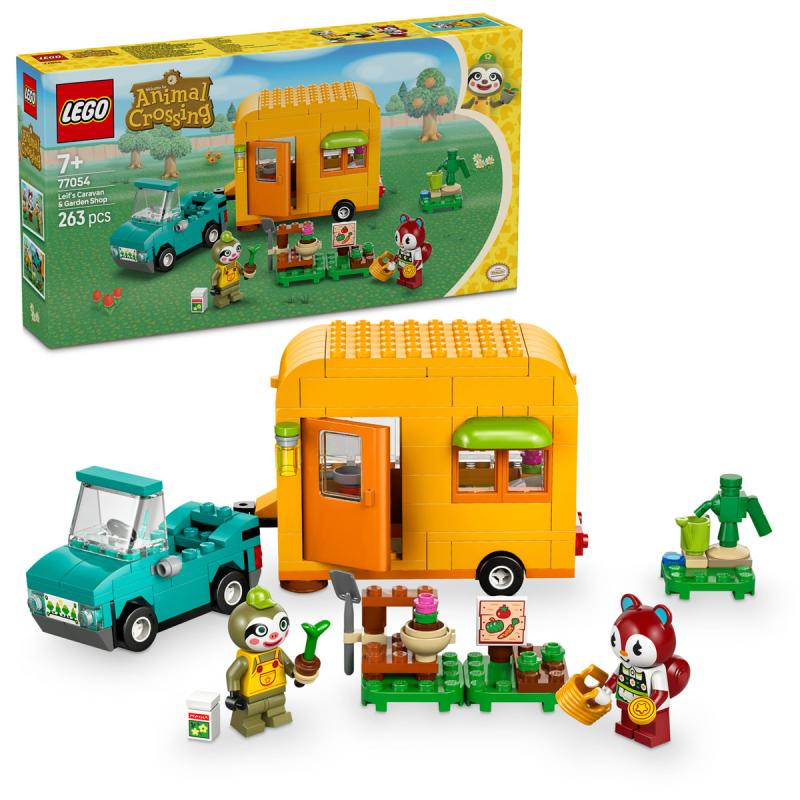 LEGO® Animal Crossing - Leif karavánja és kertészeti boltja (77054)