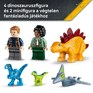 LEGO® Jurassic World - Velociraptor, stegosaurus és pteranodon mentőakció (77981)