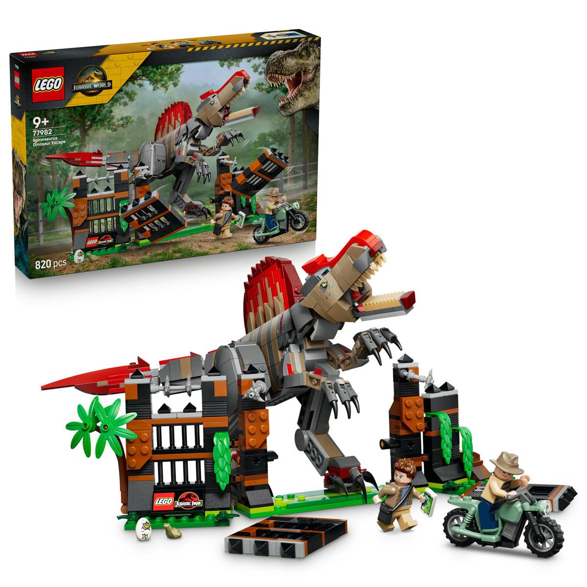 LEGO® Jurassic World - Menekülés a spinosaurus elől (77982)
