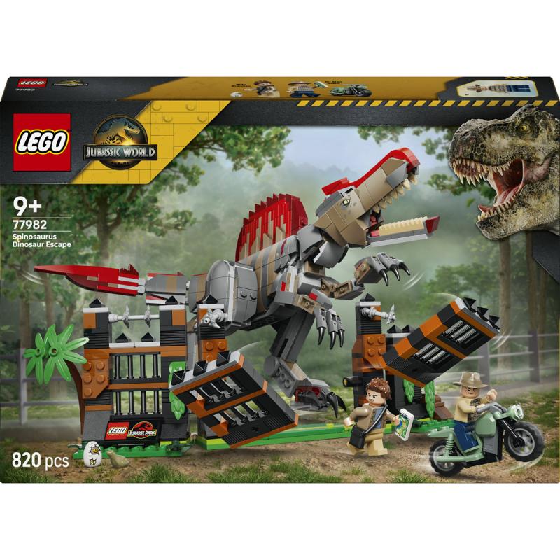 LEGO® Jurassic World - Menekülés a spinosaurus elől (77982)