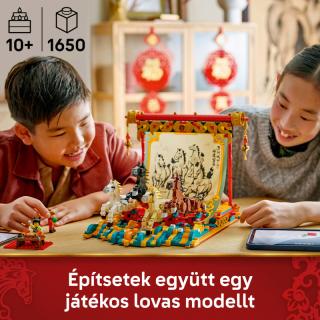 LEGO® Iconic - Vágtázó lovakat ábrázoló festmény (80119)