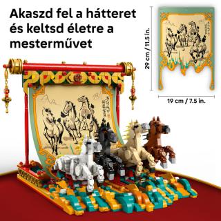 LEGO® Iconic - Vágtázó lovakat ábrázoló festmény (80119)
