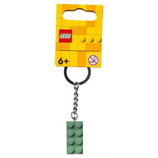 LEGO® kulcstartó - Homokzöld 2x4-es kocka (854159)