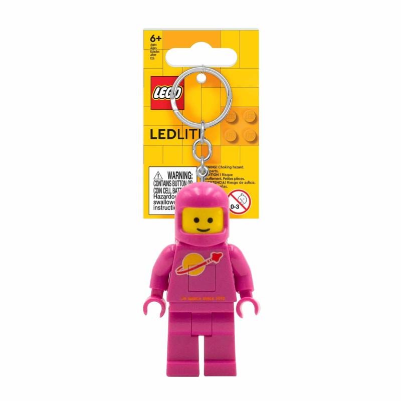 LEGO® EUROMIC - Űrhajós világítós kulcstartó - rózsaszín (LGL-KE10HP)