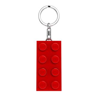 LEGO® EUROMIC - 2x4-es piros kocka világítós kulcstartó (LGL-KE234HR)