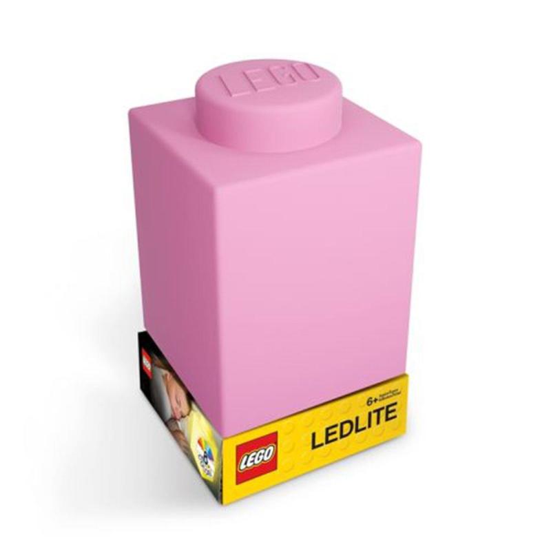 LEGO® EUROMIC - Iconic 1x1 szilikon kocka lámpa - rózsaszín (LGL-LP39)