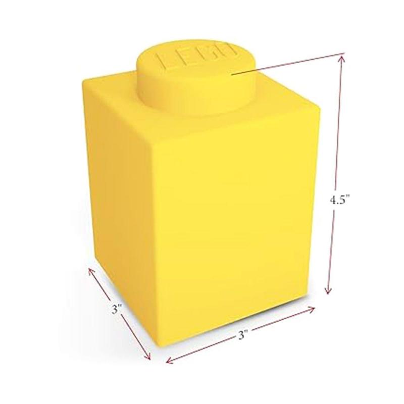 LEGO® EUROMIC - Iconic 1x1 szilikon kocka lámpa - sárga (LGL-LP42)