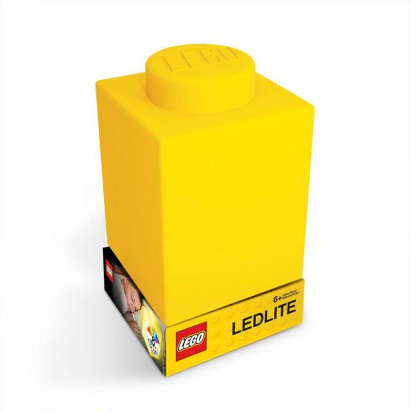 LEGO® EUROMIC - Iconic 1x1 szilikon kocka lámpa - sárga (LGL-LP42)