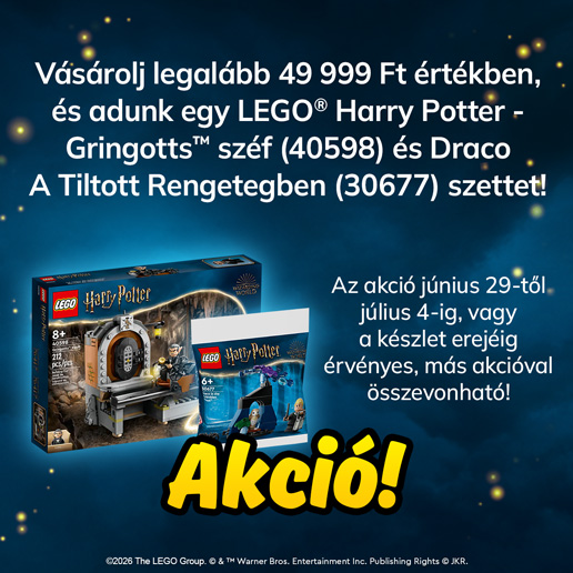 Ajándék 2 db LEGO Harry Potter szett akció!
