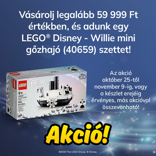 LEGO Disney - Willie mini gőzhajó (40659) akció!